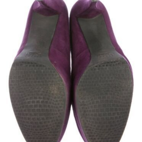 Stuart Weitzman purple suede high heel booties - Picture 2 of 10